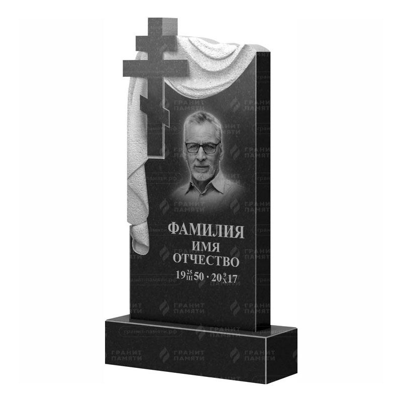 Памятники из гранита с крестом в Севастополе | Гранитный памятник ФГ-085