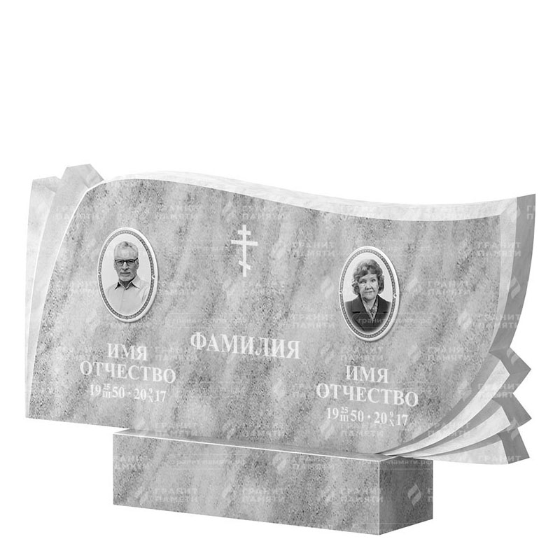 Памятники из мрамора в Севастополе | Двойной мраморный памятник ФМ-265