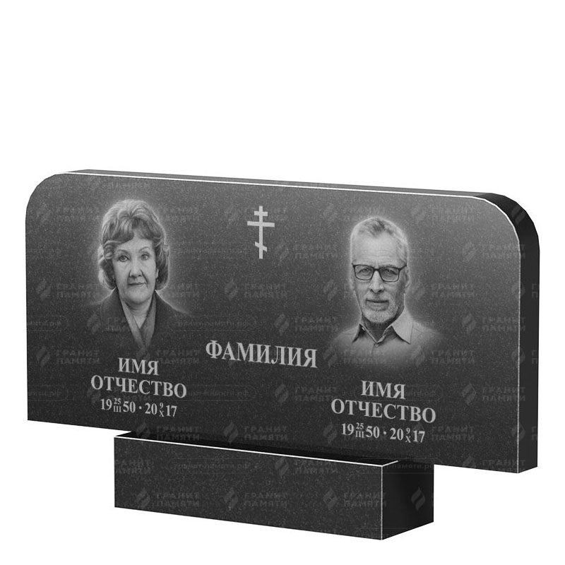 Памятники из гранита двойные в Севастополе | Двойной гранитный памятник ФГ-254