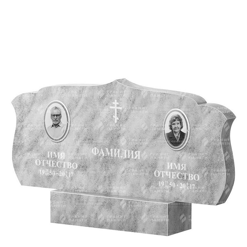 Памятники из мрамора в Севастополе | Двойной мраморный памятник ФМ-130