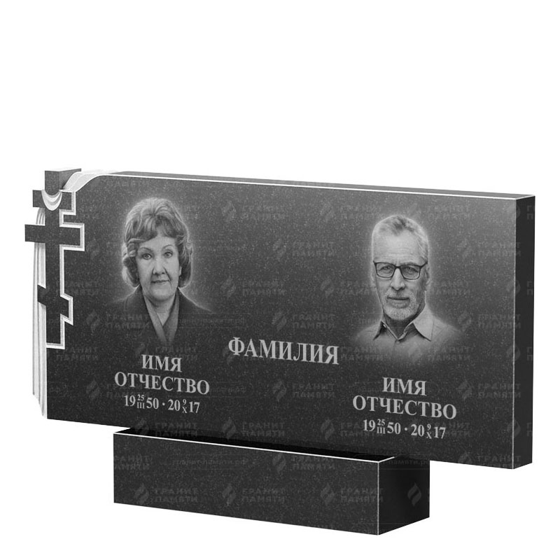 Памятники из гранита двойные в Севастополе | Двойной гранитный памятник ФГ-139