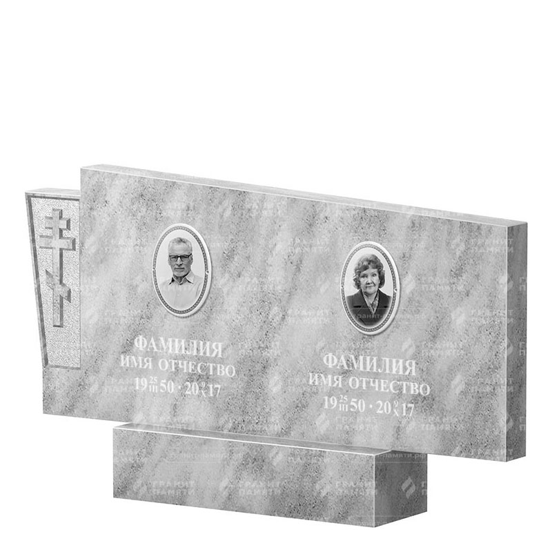 Памятники из мрамора в Севастополе | Двойной мраморный памятник ФМ-137