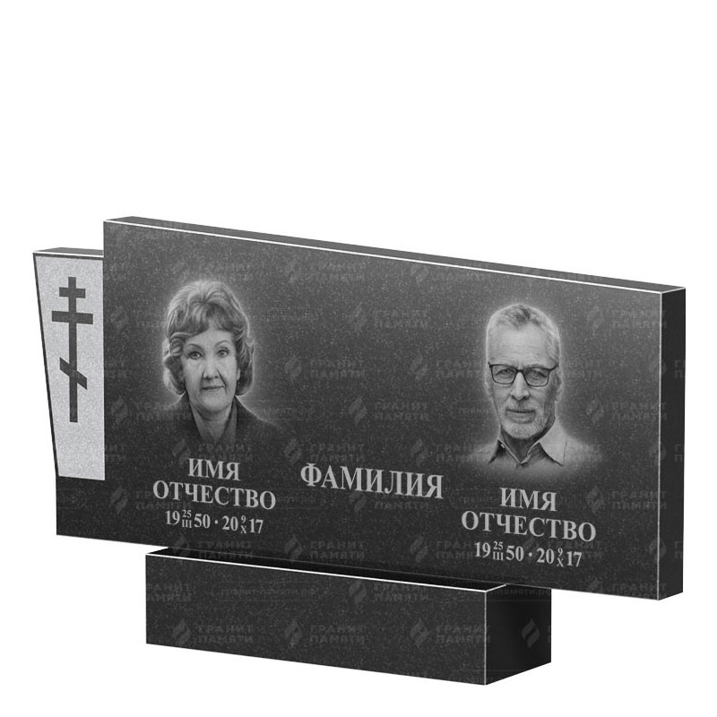 Памятники из гранита двойные в Севастополе | Двойной гранитный памятник ФГ-137