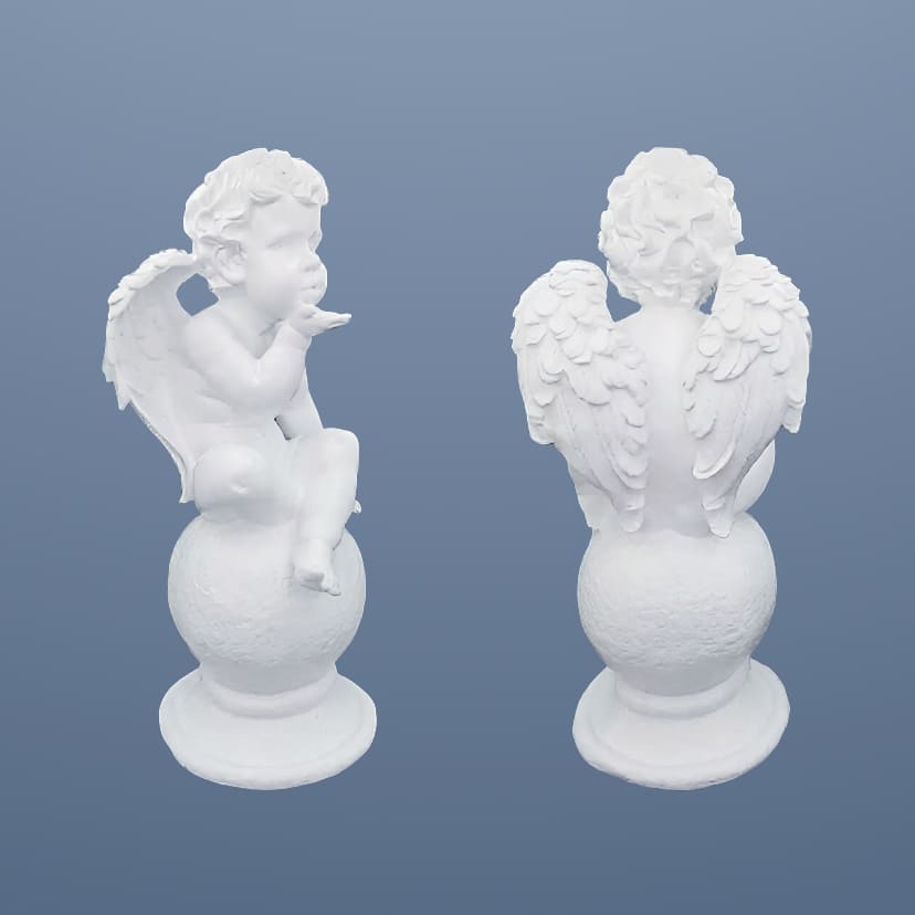 Скульптуры из искусственного мрамора в Севастополе | Скульптура ангел на шаре №2