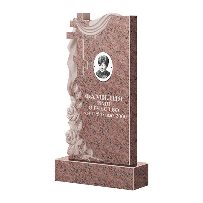 Гранитные памятники в Севастополе | Памятник из гранита Розалия Pink ФГЦ-189