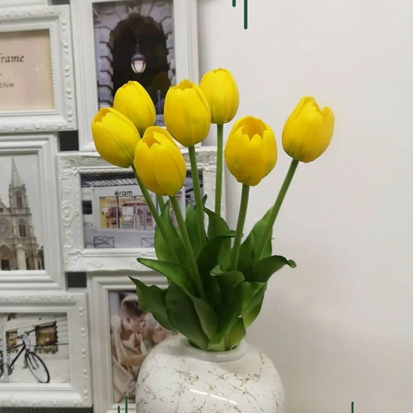 Искусственные цветы в Севастополе | Цветы искусственные «Тюльпаны», желтые, букет