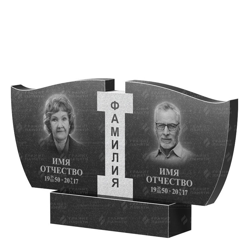 Памятники из гранита двойные в Севастополе | Двойной гранитный памятник ФГ-138