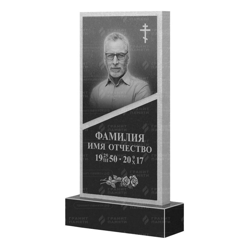 Памятники из гранита вертикальные в Севастополе | Гранитный памятник ФГ-164
