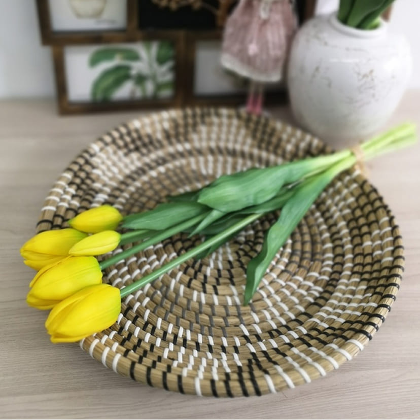 Искусственные цветы в Севастополе | Цветы искусственные «Тюльпаны, бутоны», желтые, букет