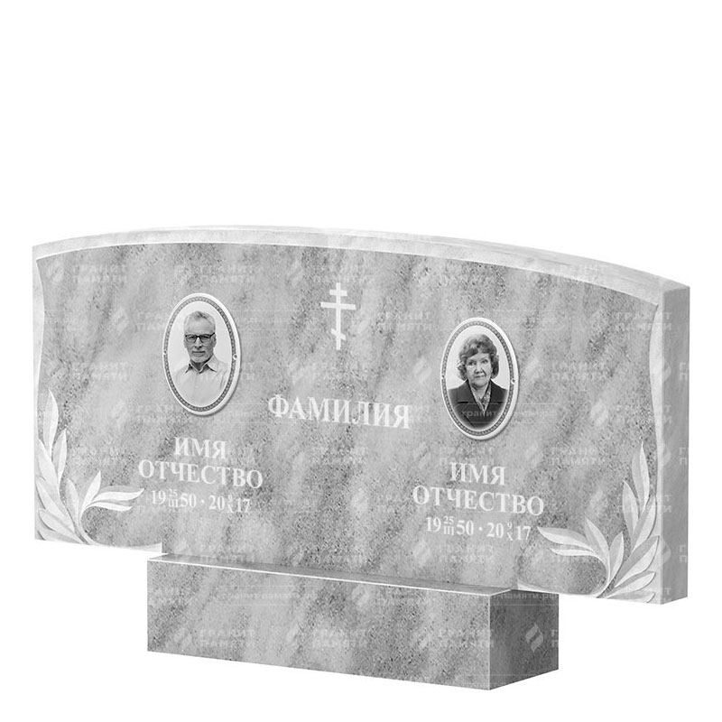 Памятники из мрамора в Севастополе | Двойной мраморный памятник ФМ-135