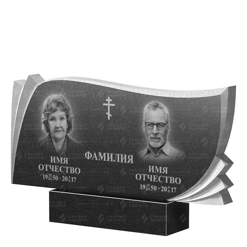 Гранитные памятники в Севастополе | Двойной гранитный памятник ФГ-265
