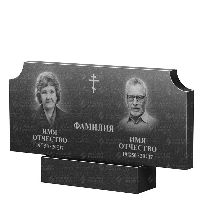 Памятники из гранита двойные в Севастополе | Двойной гранитный памятник ФГ-253