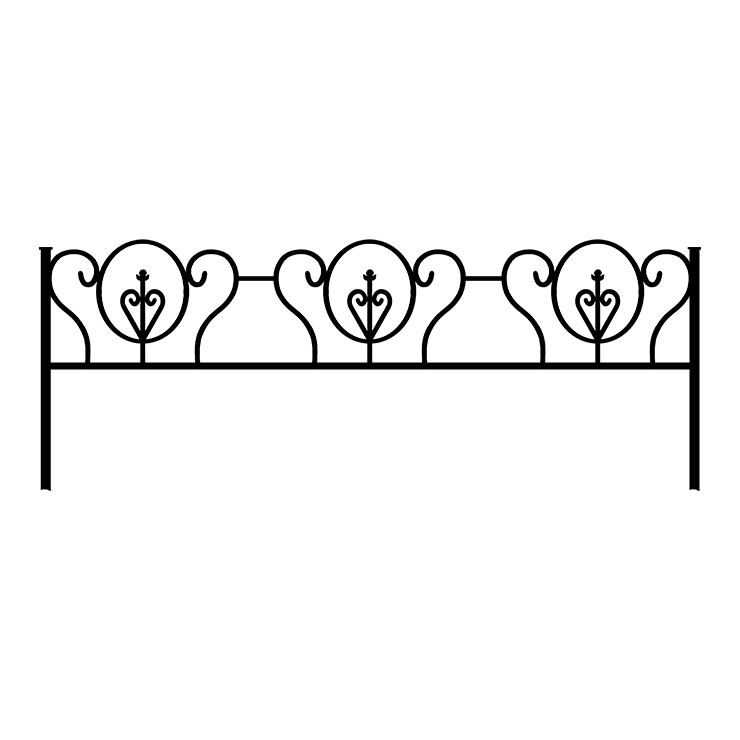 Металлические оградки, столы, скамейки в Севастополе | Оградка №3