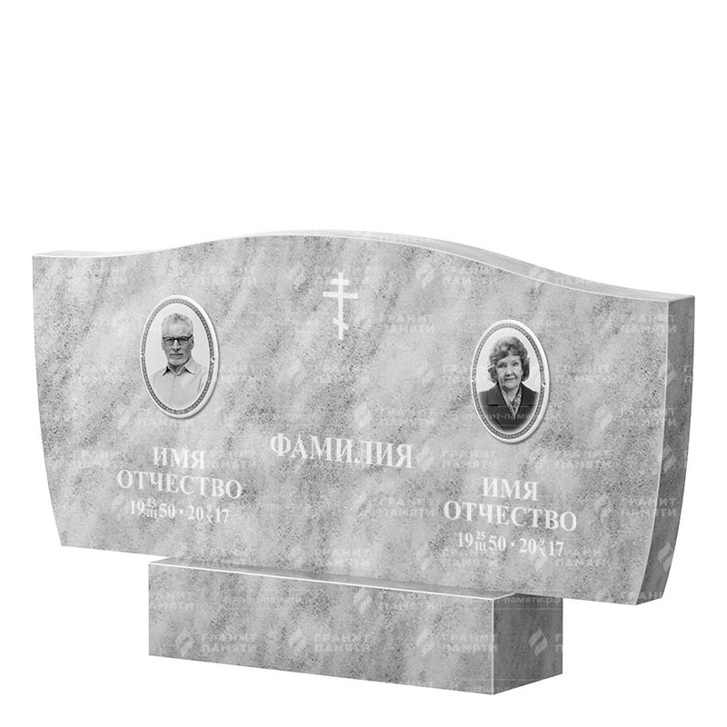 Памятники из мрамора в Севастополе | Двойной мраморный памятник ФМ-258