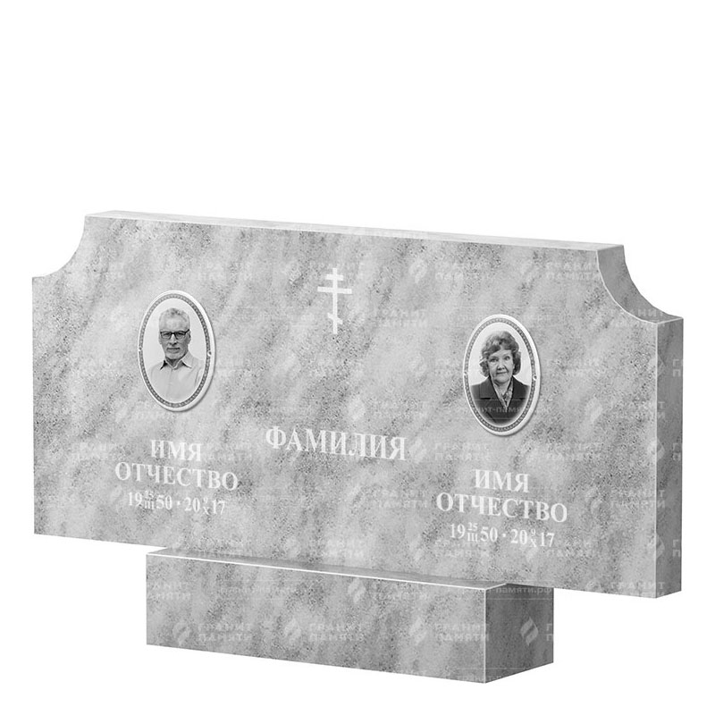Памятники из мрамора в Севастополе | Двойной мраморный памятник ФМ-253