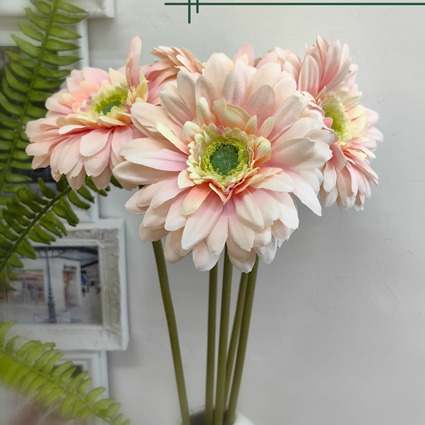 Искусственные цветы в Севастополе | Цветок искусственный «Гербера», молочно-розовая, одиночный