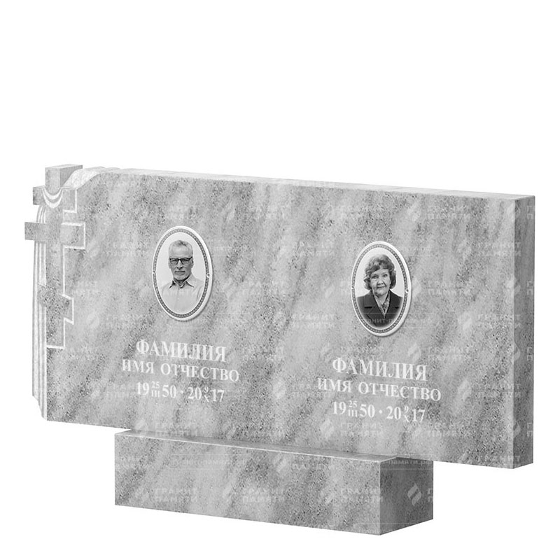 Памятники из мрамора в Севастополе | Двойной мраморный памятник ФМ-139