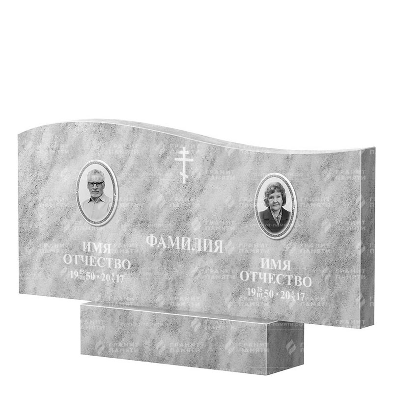 Памятники из мрамора в Севастополе | Двойной мраморный памятник ФМ-255