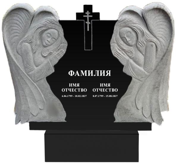 Памятники с ангелом на могилу в Севастополе | Гранитный памятник Ангел №1
