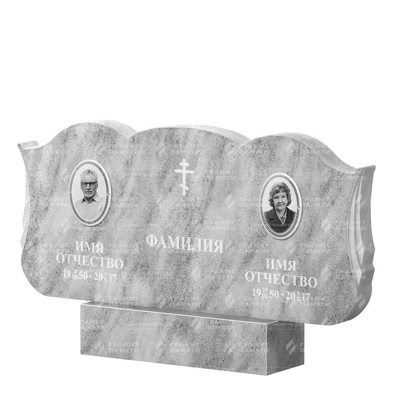 Памятники из мрамора в Севастополе | Двойной мраморный памятник ФМ-261