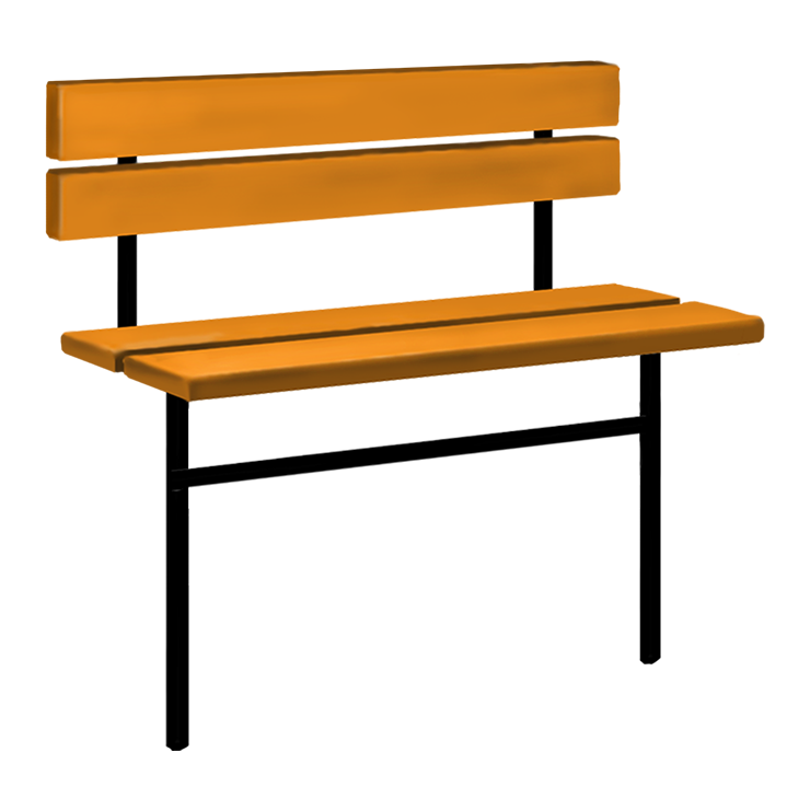 Металлические оградки, столы, скамейки в Севастополе | Скамейка №3 со спинкой