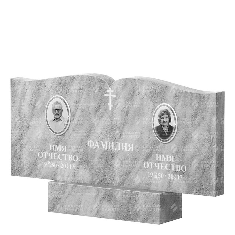 Памятники из мрамора в Севастополе | Двойной мраморный памятник ФМ-259
