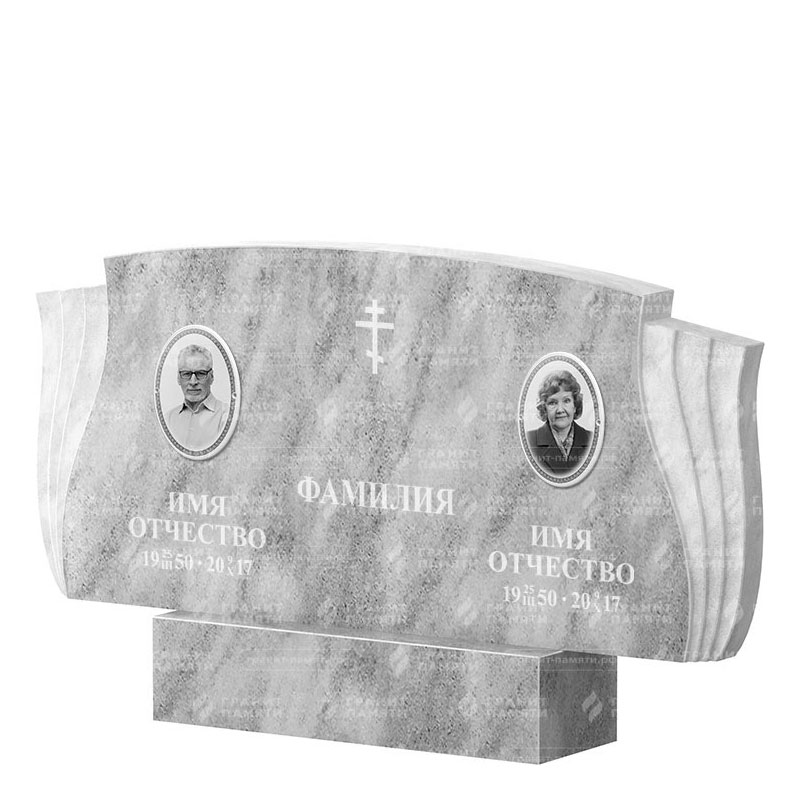 Памятники из мрамора в Севастополе | Двойной мраморный памятник ФМ-264