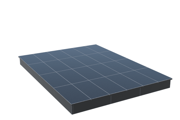 Площадки на могилу в Севастополе | Площадка с вертикальной (15 см) облицовкой гранитом Габбро