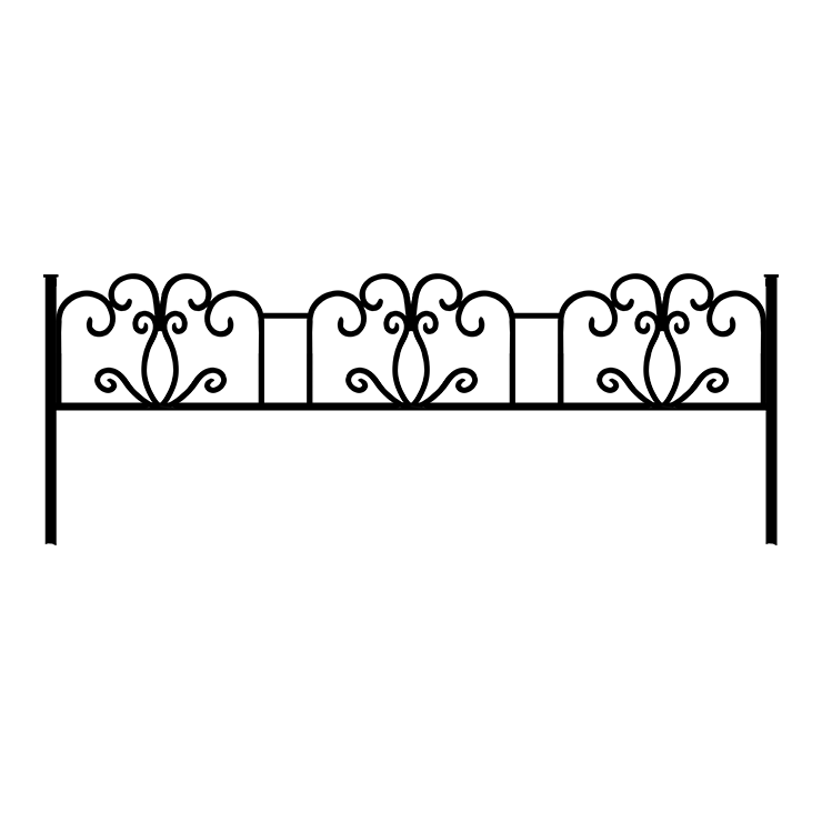 Металлические оградки, столы, скамейки в Севастополе | Оградка №4