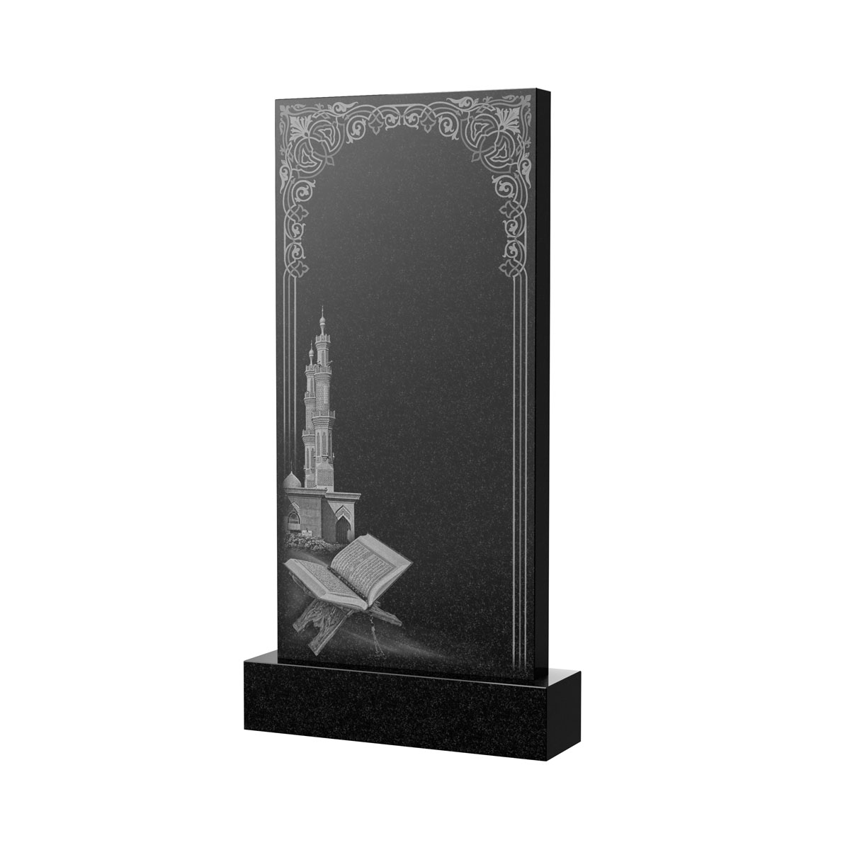 Гравировка на памятник в Севастополе | Художественное оформление на гранитную стелу, рисунок ВХО-039