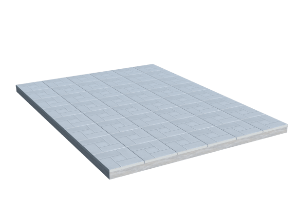 Площадки на могилу в Севастополе | Площадка с тротуарной плиткой