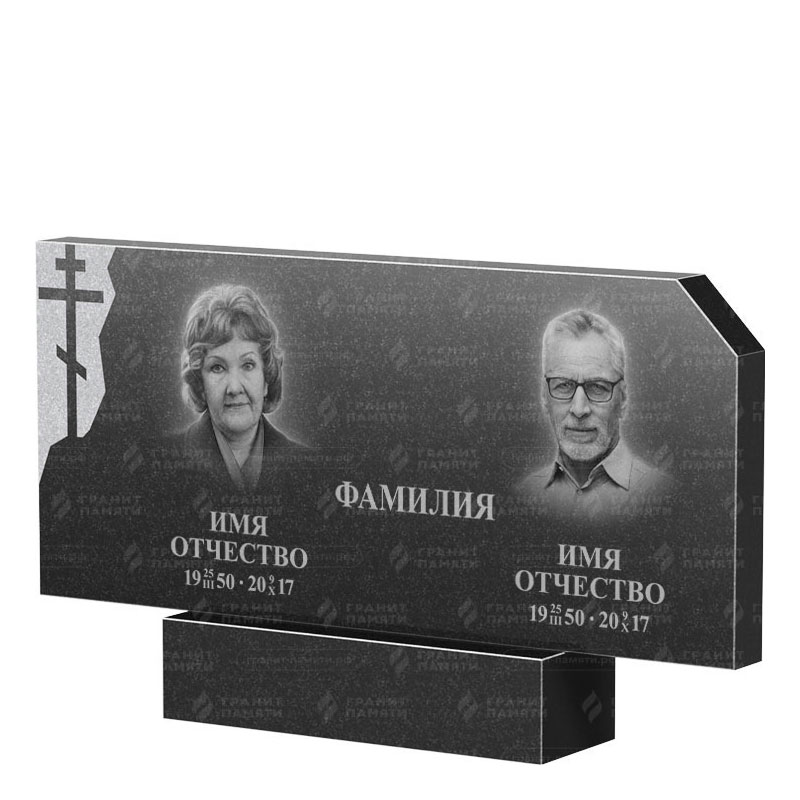 Памятники из гранита двойные в Севастополе | Двойной гранитный памятник ФГ-134
