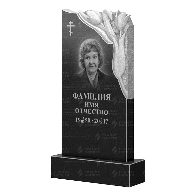 Памятники из гранита с цветами в Севастополе | Гранитный памятник ФГ-113